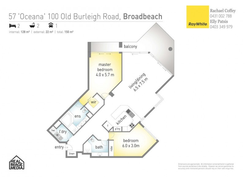 57 Oceana on Broadbeach 100 Old Burleigh Road, Broadbeach QLD 4218 Floorplan
