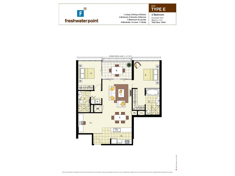 2804 ‘Freshwater Point’ 33 T.E.Peters Drive, Broadbeach Waters QLD 4218