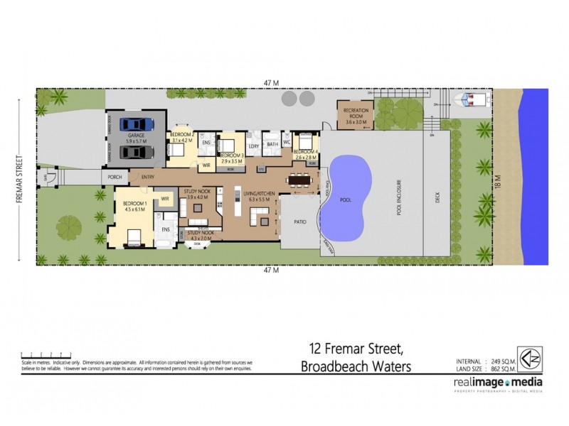 12 Fremar Street, Broadbeach Waters QLD 4218 Floorplan