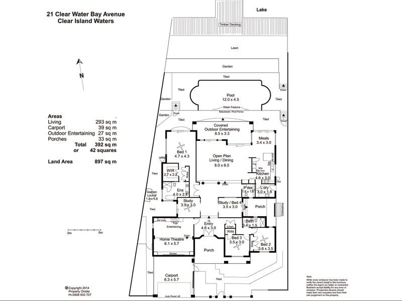 21 Clear Water Bay Avenue, Clear Island Waters QLD 4226 Floorplan