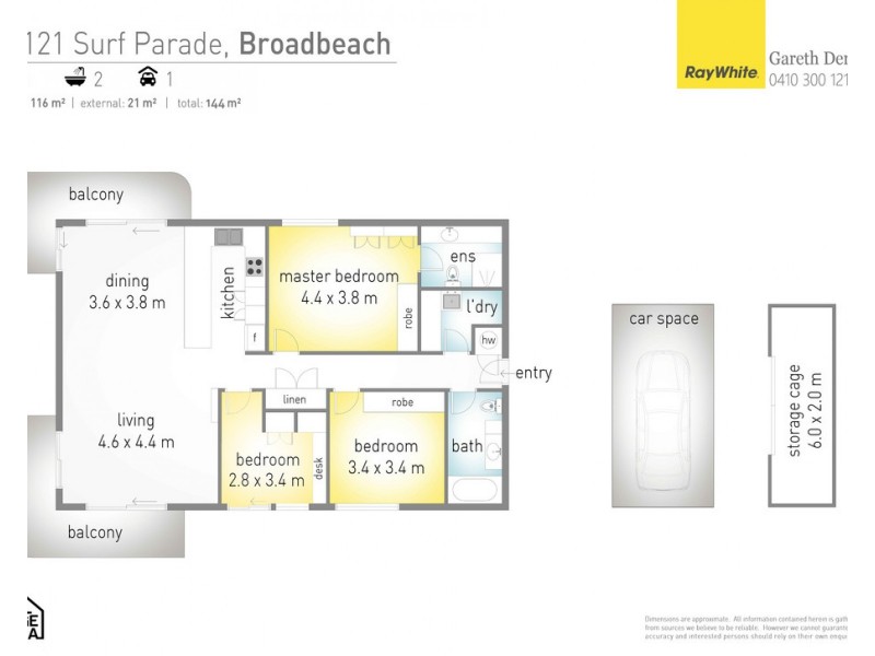 13/121 Surf Parade ‘Capricornia’, Broadbeach QLD 4218