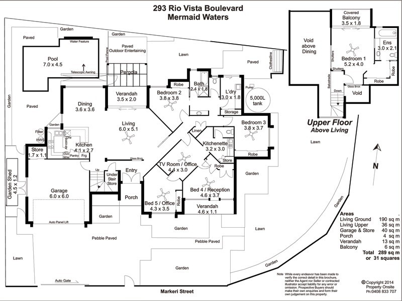 293 Rio Vista Blvd, Mermaid Waters QLD 4218 Floorplan