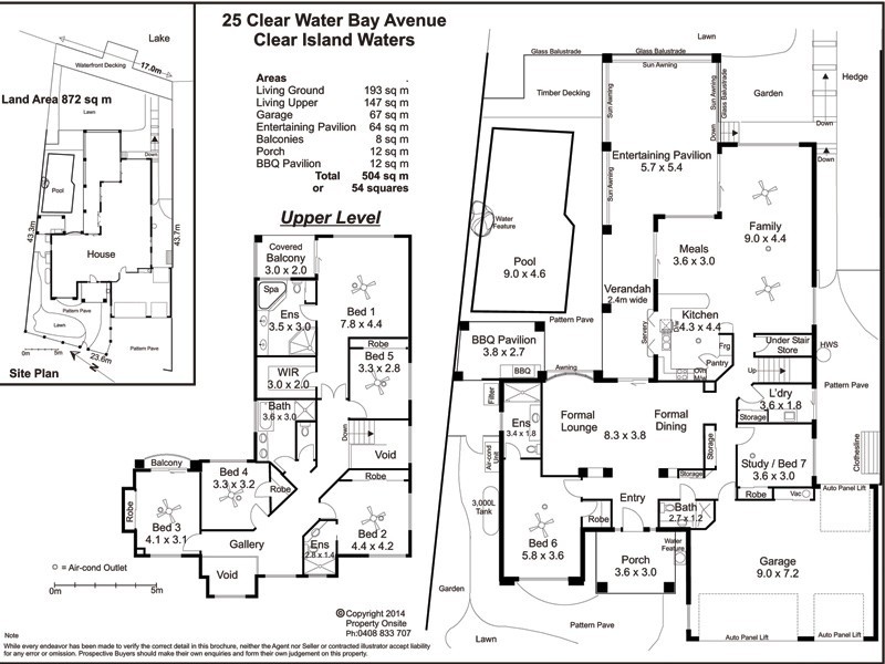 25 Clear Water Bay Avenue, Clear Island Waters QLD 4226 Floorplan