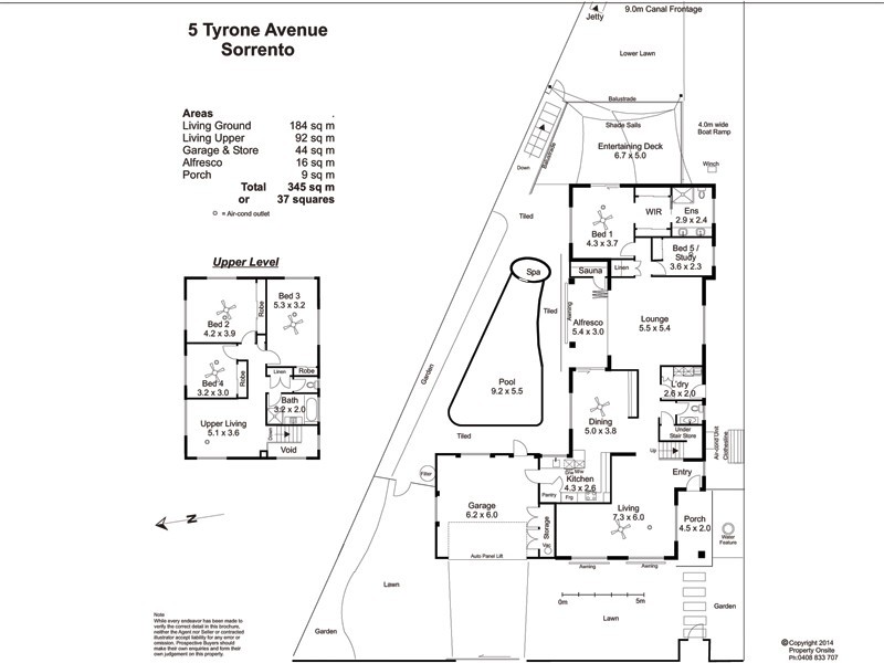5 Tyrone Avenue, Sorrento QLD 4217 Floorplan