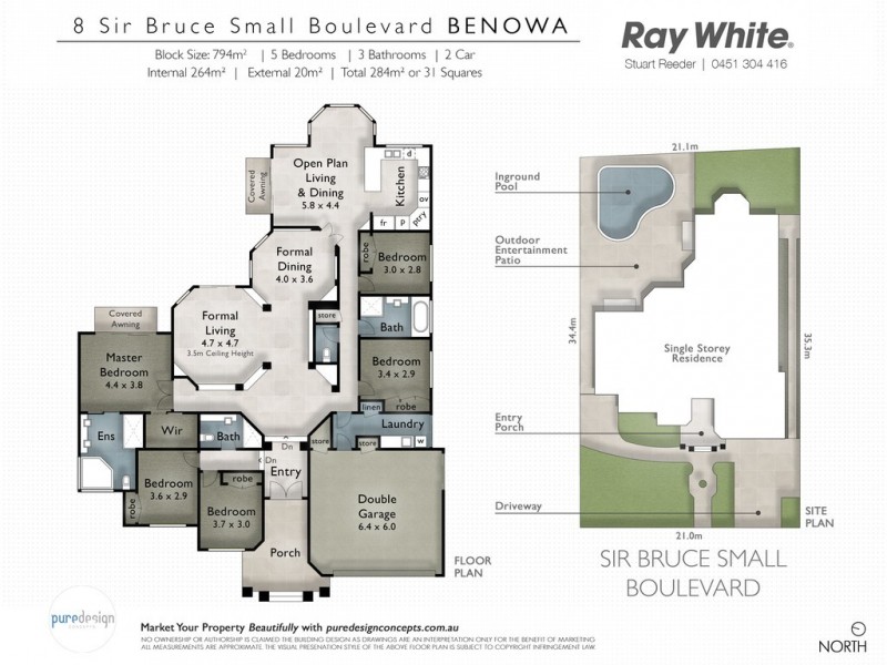 8 Sir Bruce Small Boulevard, Benowa Waters QLD 4217 Floorplan