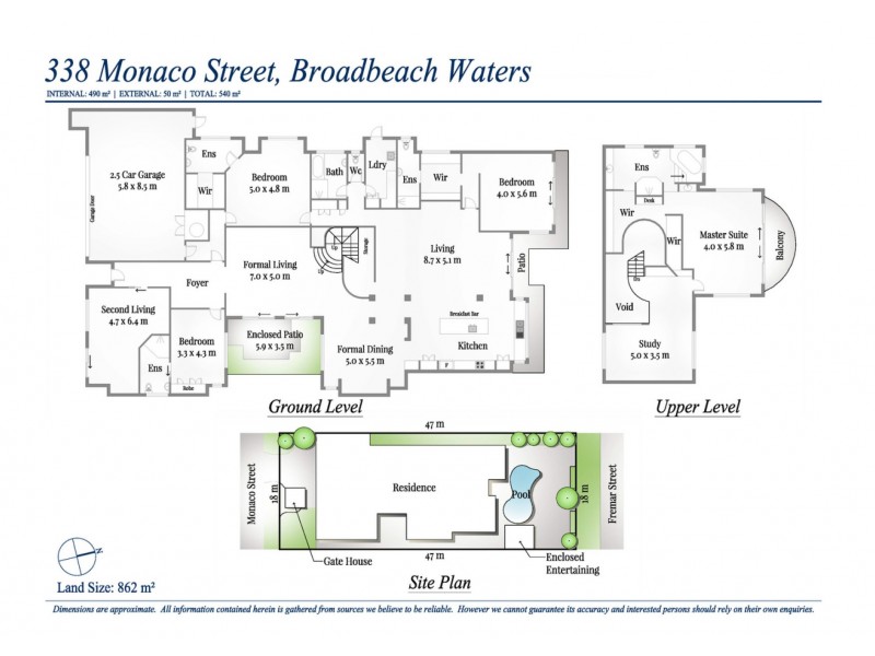 338 Monaco Street, Broadbeach Waters QLD 4218 Floorplan