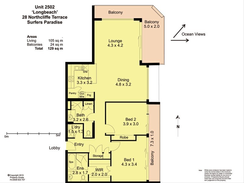 2502 ‘Longbeach’ 28 Northcliffe Terrace, Surfers Paradise QLD 4217