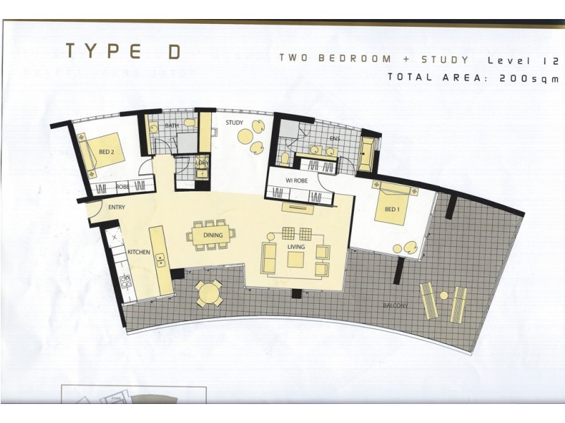 31 (12D) ‘Verve’, 173 Old Burleigh Road, Broadbeach QLD 4218 Floorplan