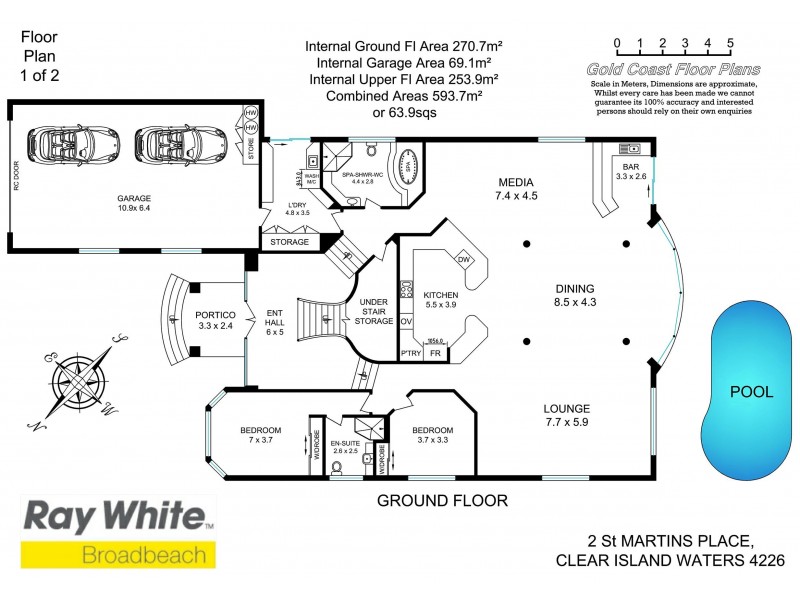 2 St Martin Place, Clear Island Waters QLD 4226 Floorplan