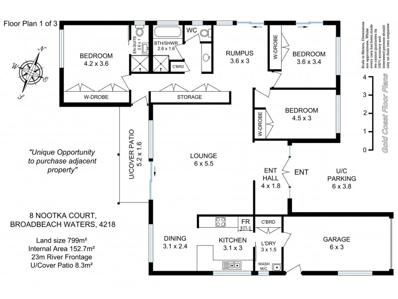 8 Nootka Court, Broadbeach Waters QLD 4218 Floorplan