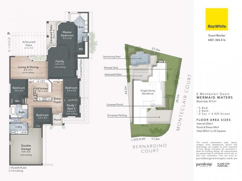 2 Monteclair Court, Mermaid Waters QLD 4218 Floorplan