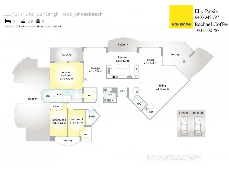 115 ‘Carmel By The Sea’ 177 Old Burleigh Road, Broadbeach QLD 4218 Floorplan