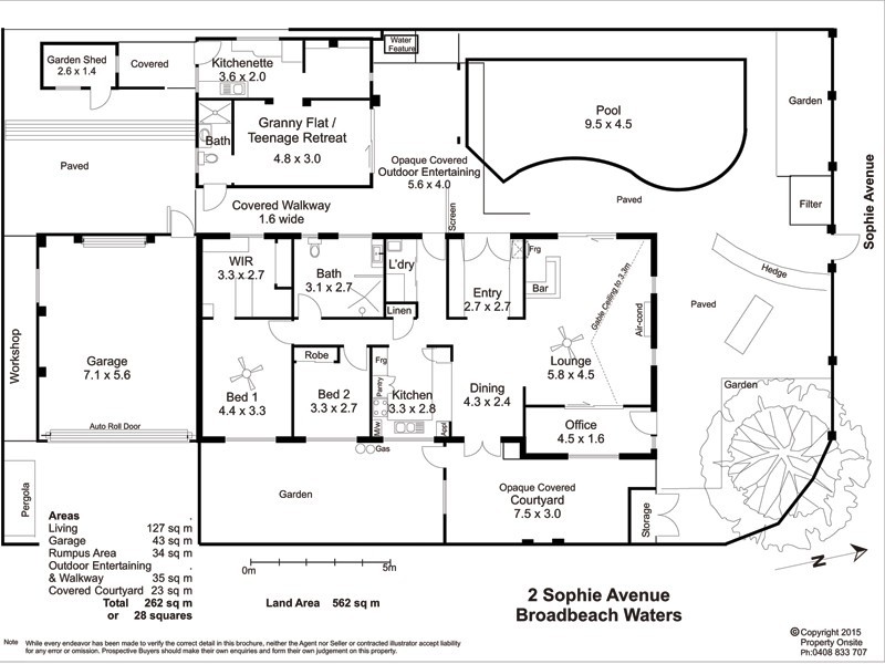 2 Sophie Avenue, Broadbeach Waters QLD 4218 Floorplan