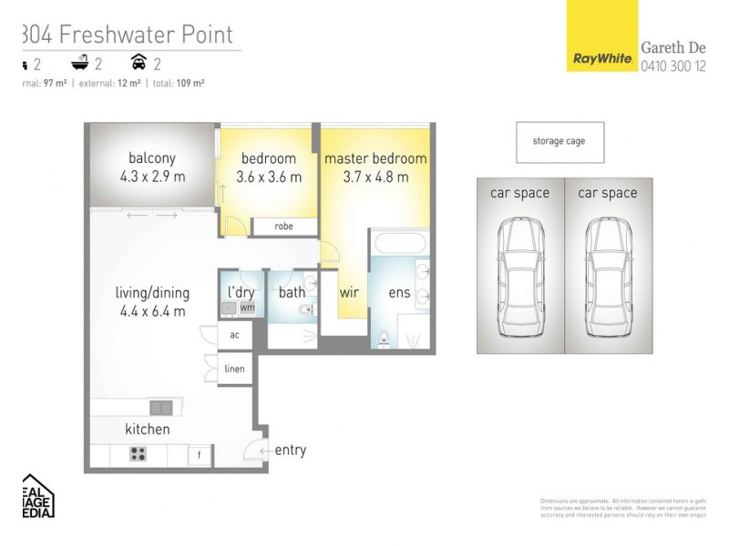 1804/33 T E Peters Drive ‘Freshwater Point’, Broadbeach Waters QLD 4218