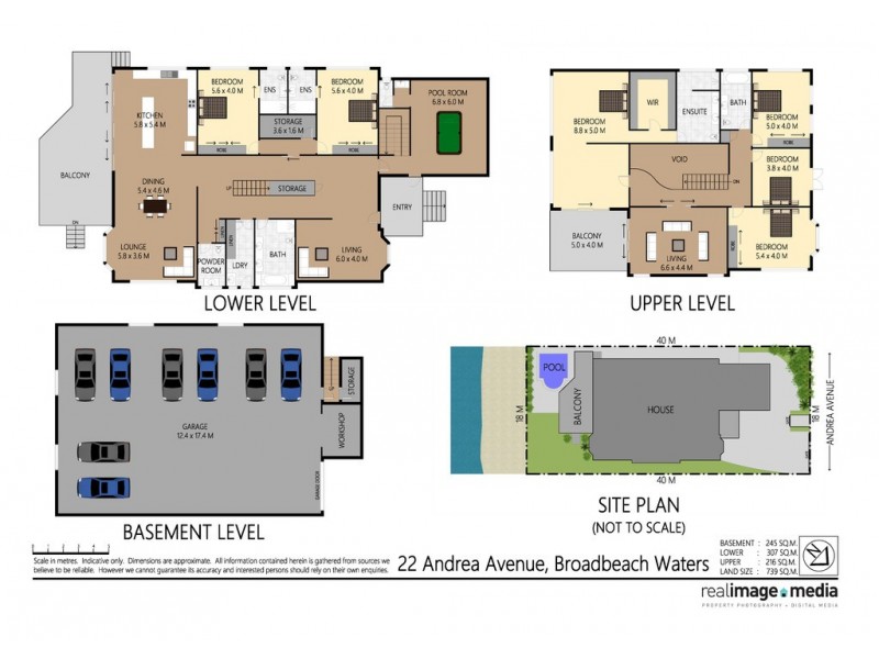 22 Andrea Avenue, Broadbeach Waters QLD 4218 Floorplan