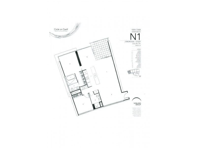 2321 ‘Circle on Cavill’ 9 Ferny Avenue, Surfers Paradise QLD 4217 Floorplan