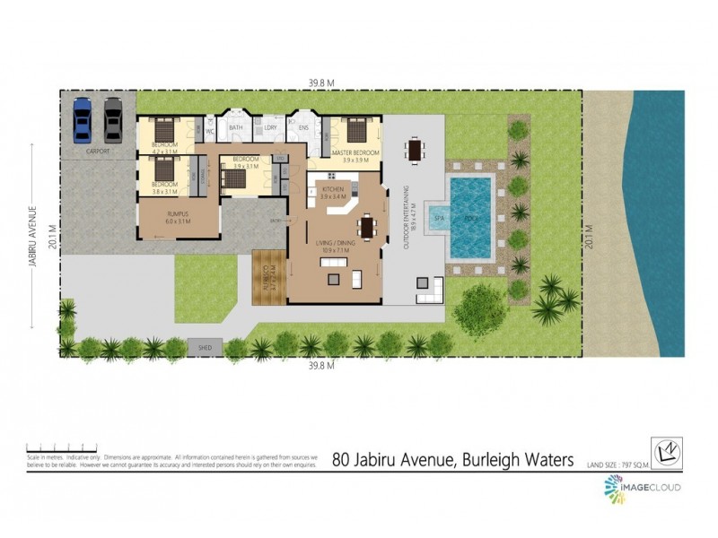 80 Jabiru Avenue, Burleigh Waters QLD 4220 Floorplan