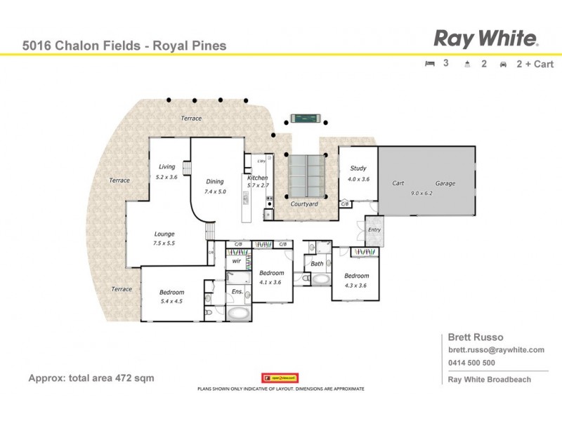 5106 Royal Pines Resort, 1 Ross Street, Benowa QLD 4217 Floorplan