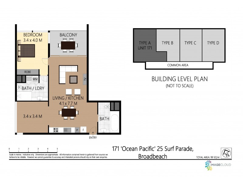 171 ‘Ocean Pacific’ 25 Surf Parade, Broadbeach QLD 4218 Floorplan