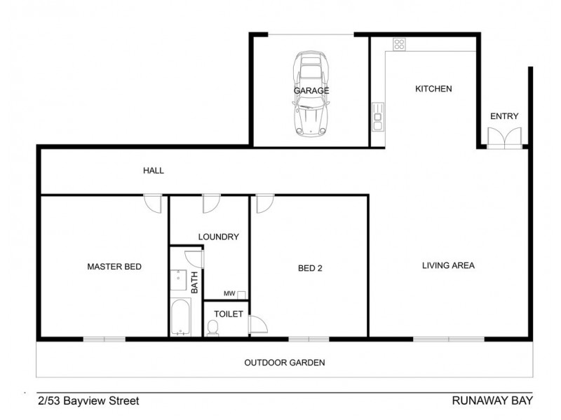 2/53 Bayview Street, Runaway Bay QLD 4216 Floorplan