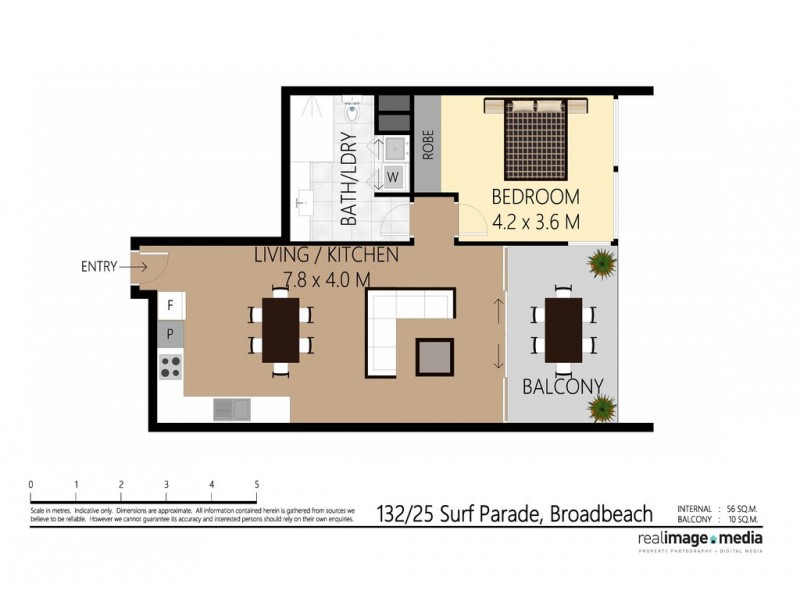 132 ‘Ocean Pacific’ 25 Surf Parade, Broadbeach QLD 4218 Floorplan