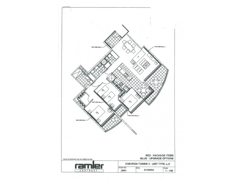 3313 ‘Chevron Renaissance’ 23 Ferny Avenue, Surfers Paradise QLD 4217 Floorplan