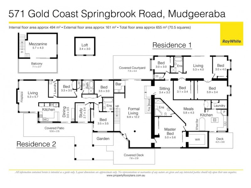 571 Gold Coast Springbrook Road, Mudgeeraba QLD 4213 Floorplan