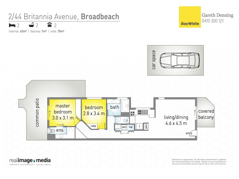 2 ‘St George Villas’ 44 Britannia Avenue, Broadbeach QLD 4218 Floorplan