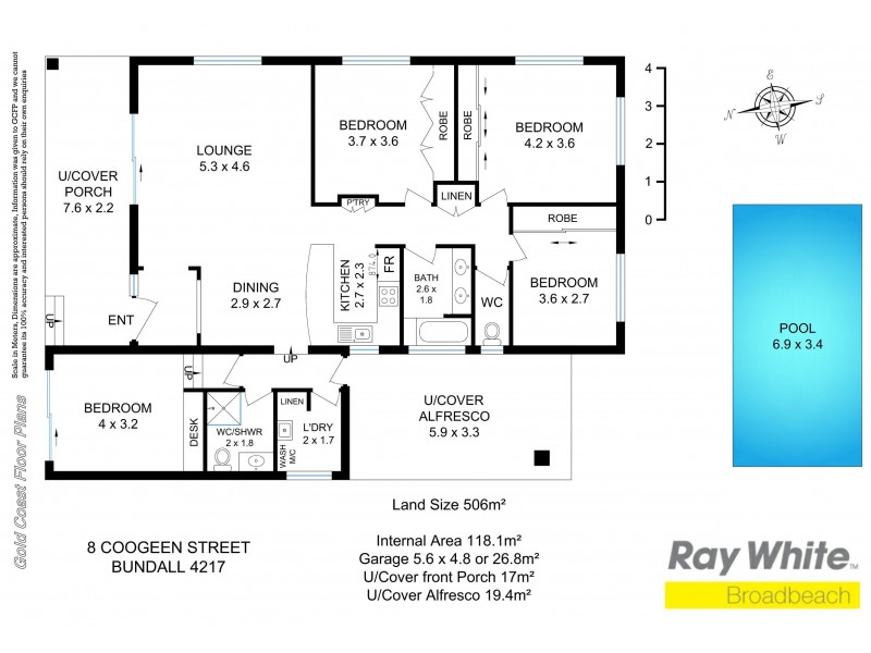 8 Coogeen Street, Sorrento QLD 4217 Floorplan