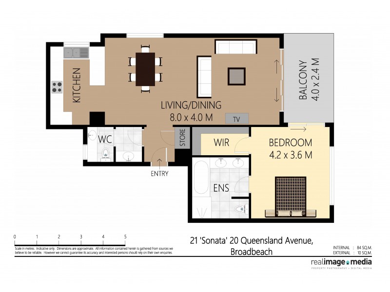 21 ‘Sonata’ 20 Queensland Avenue, Broadbeach QLD 4218 Floorplan