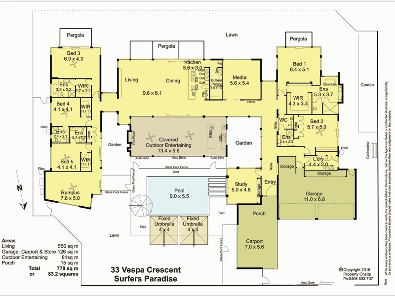 33 Vespa Crescent, Surfers Paradise QLD 4217 Floorplan