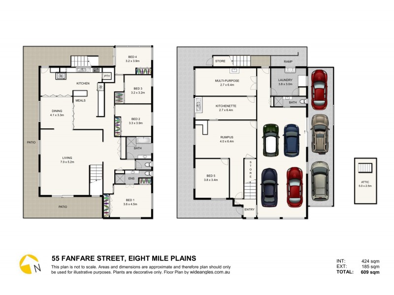 55 Fanfare Street, Eight Mile Plains QLD 4113 Floorplan