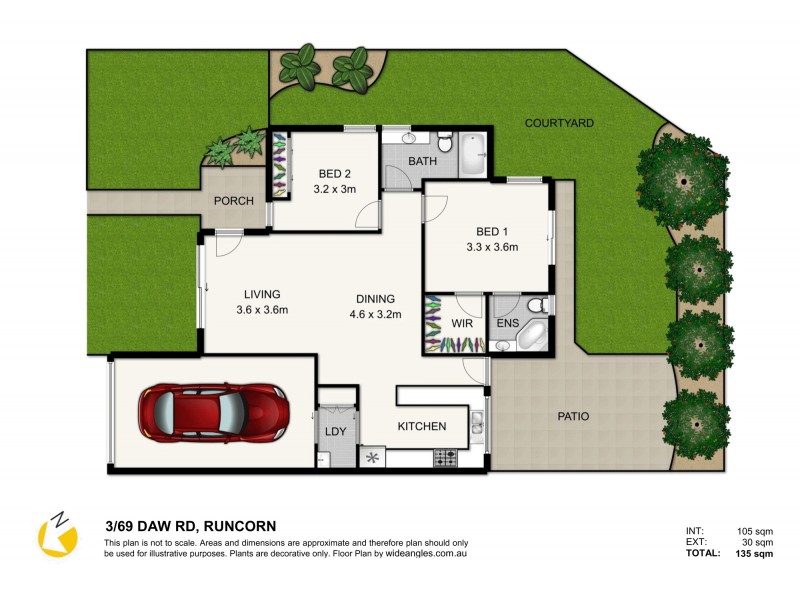 3/69 Daw Road, Runcorn QLD 4113 Floorplan