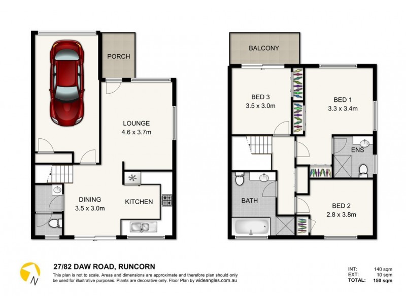 27/82 Daw Road, Runcorn QLD 4113 Floorplan
