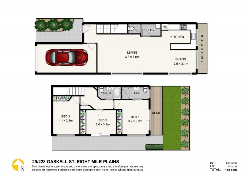 29/228 Gaskell Street, Eight Mile Plains QLD 4113 Floorplan