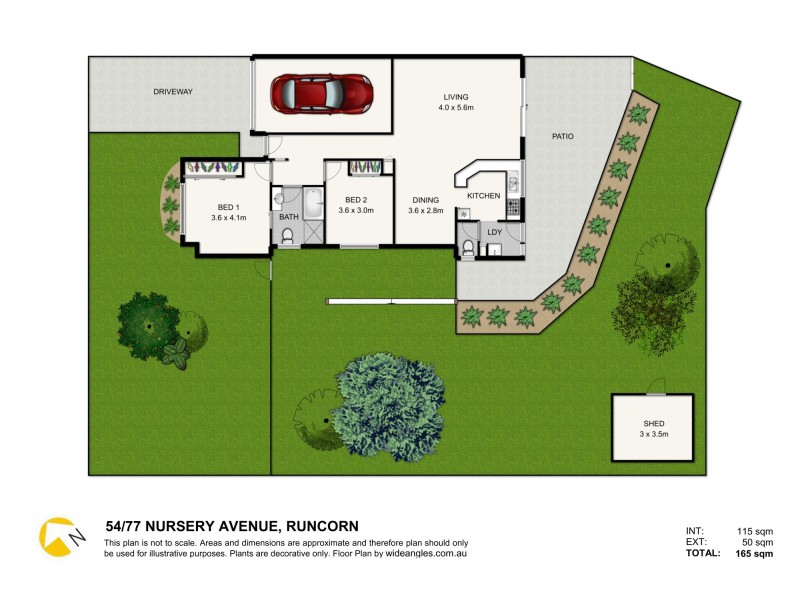 54/77 Nursery Avenue, Runcorn QLD 4113 Floorplan