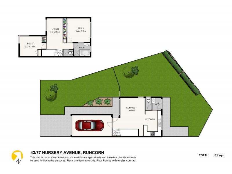 43/77 Nursery Avenue, Runcorn QLD 4113 Floorplan