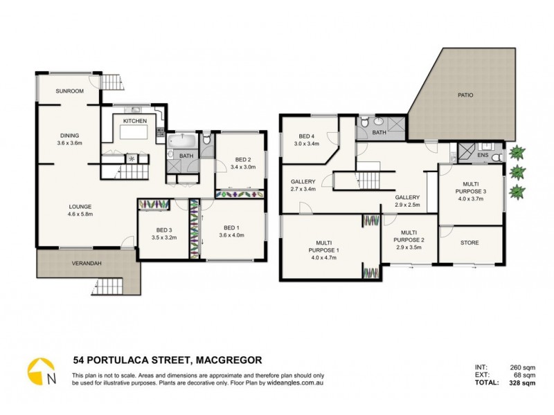 54 Portulaca Street, Macgregor QLD 4109 Floorplan