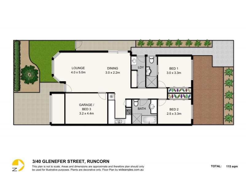 3/40 Glenefer Street, Runcorn QLD 4113 Floorplan