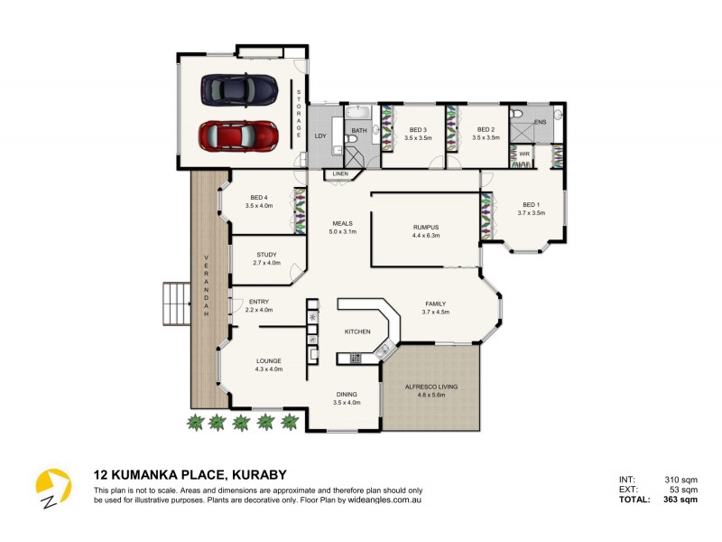 12 Kumanka Place, Kuraby QLD 4112 Floorplan