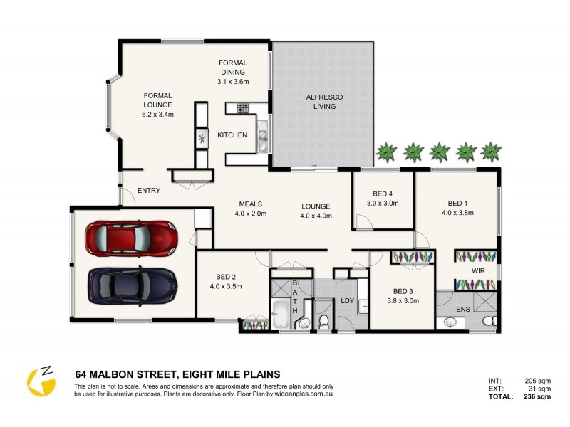 64 Malbon Street, Eight Mile Plains QLD 4113 Floorplan