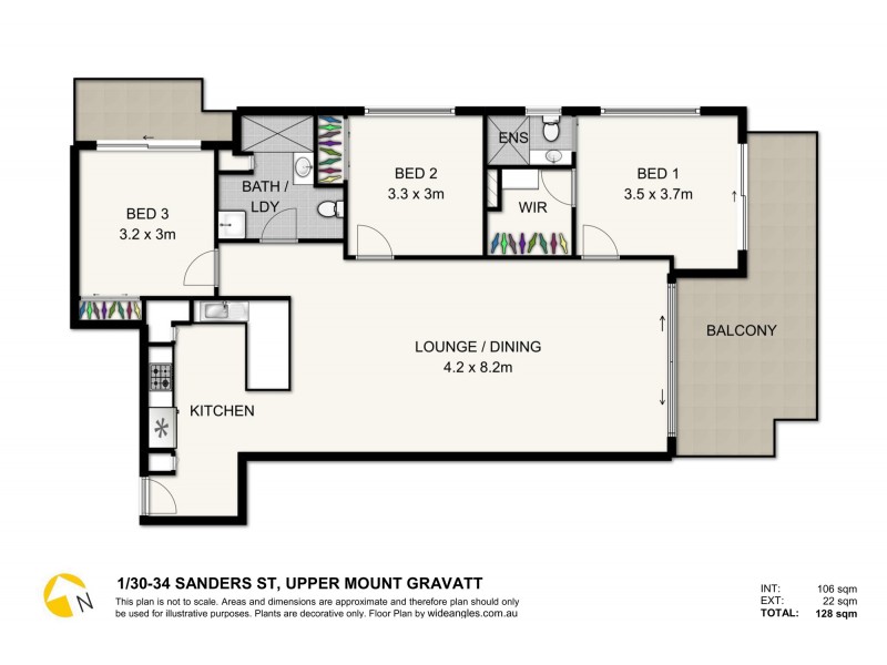 1/30-34 Sanders Street, Upper Mount Gravatt QLD 4122 Floorplan