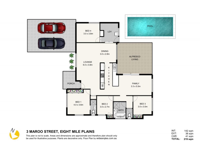 3 Maroo Street, Eight Mile Plains QLD 4113 Floorplan