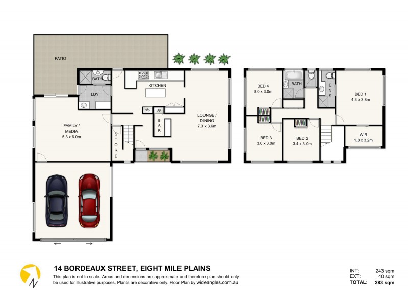 14 Bordeaux Street, Eight Mile Plains QLD 4113 Floorplan