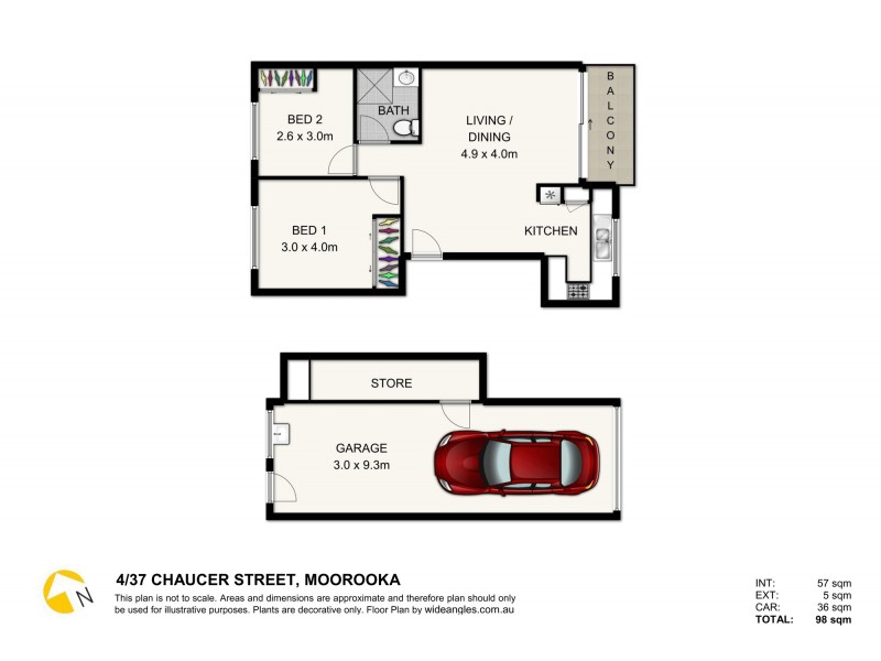 4/37 Chaucer Street, Moorooka QLD 4105 Floorplan