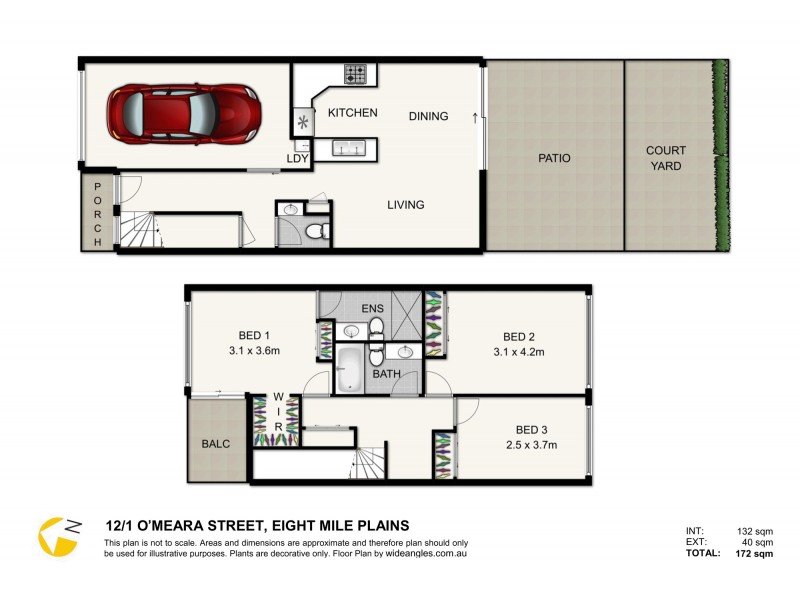 12/1 O’Meara Street, Eight Mile Plains QLD 4113 Floorplan