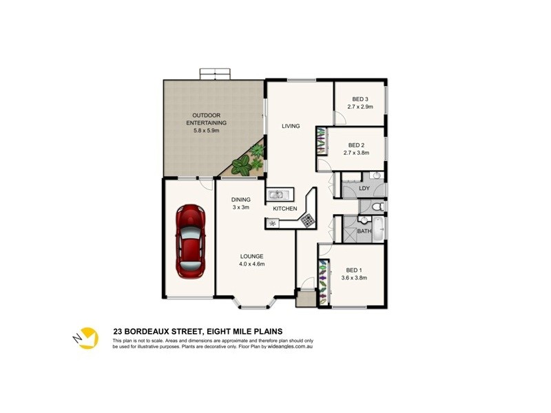 23 Bordeaux Street, Eight Mile Plains QLD 4113 Floorplan