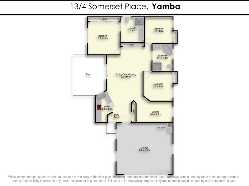13, 4 Somerset Place, Yamba NSW 2464 Floorplan