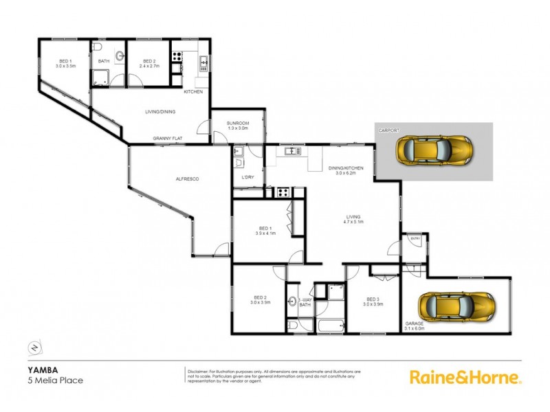 5 Melia Place, Yamba NSW 2464 Floorplan