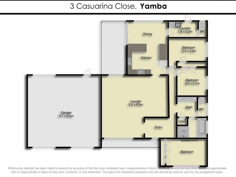 3 Casuarina Close, Yamba NSW 2464 Floorplan